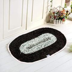 Heart Home Cotton Indoor Machine Washable Doormat, BathMat- Pack of 3 (Brown)