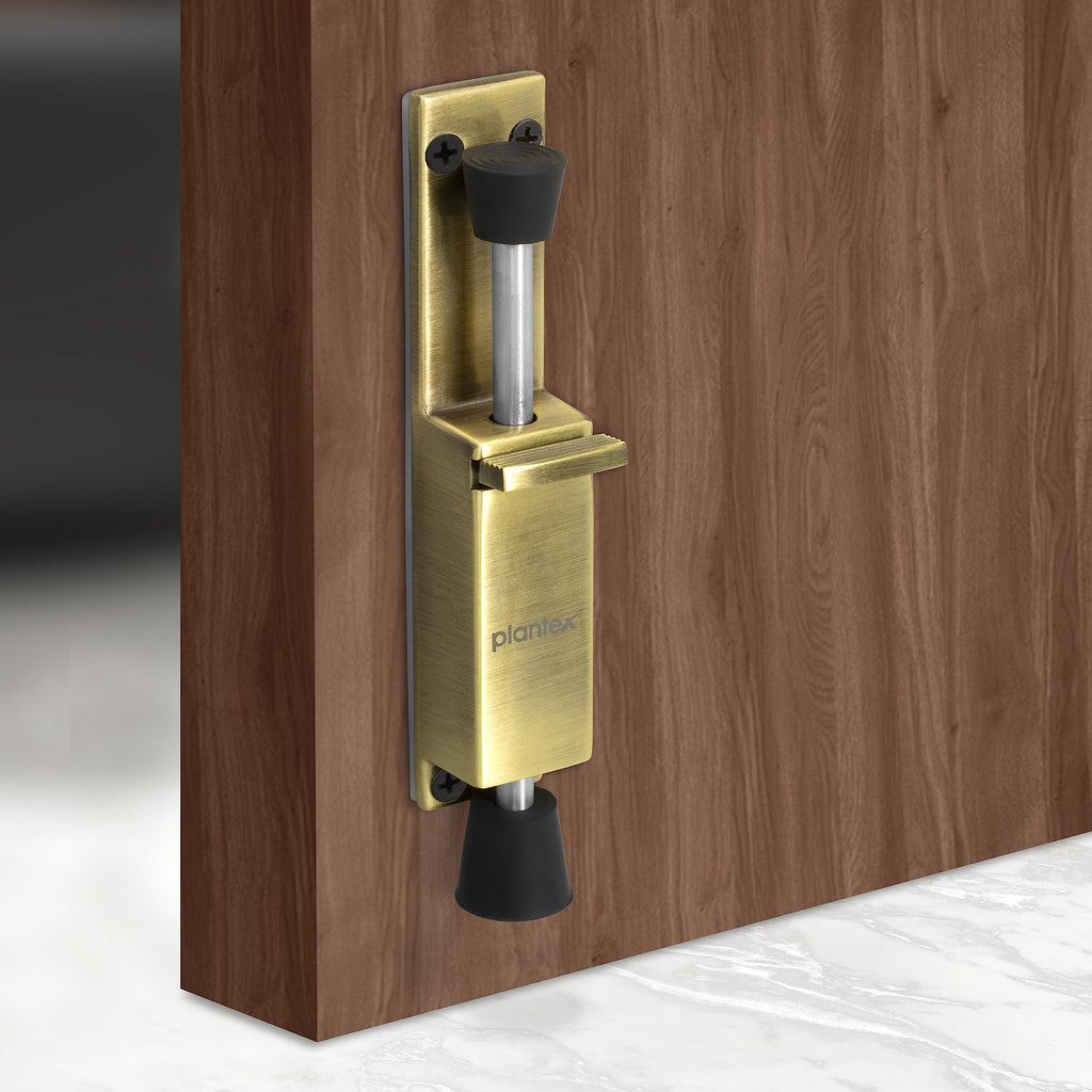 Plantex Kickdown Door Stoper Spring Loaded Telescopic Step On/Off Door ...