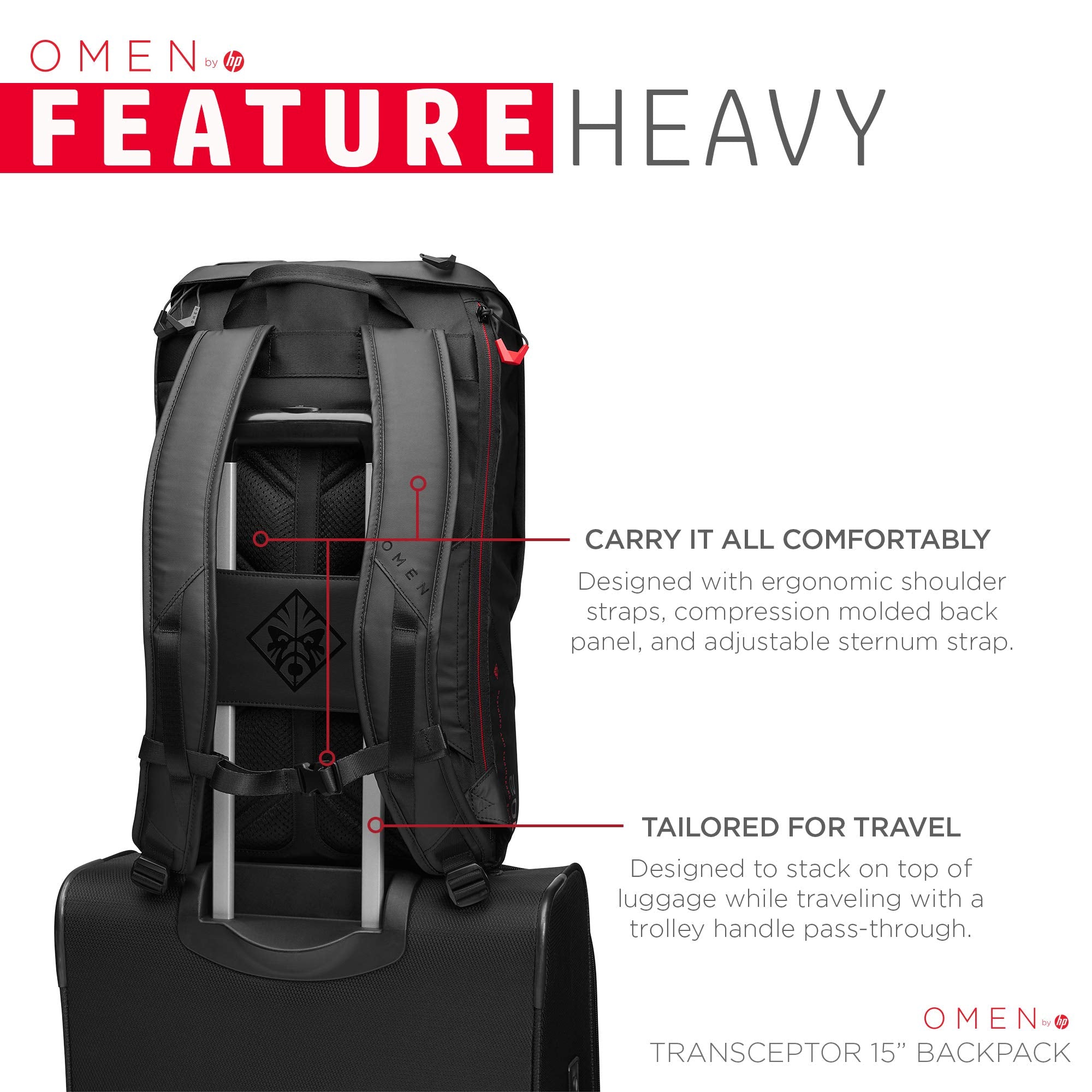 HP OMEN Transceptor 15.6 inch Backpack Black HP 7MT84AA GlobalBees Shop