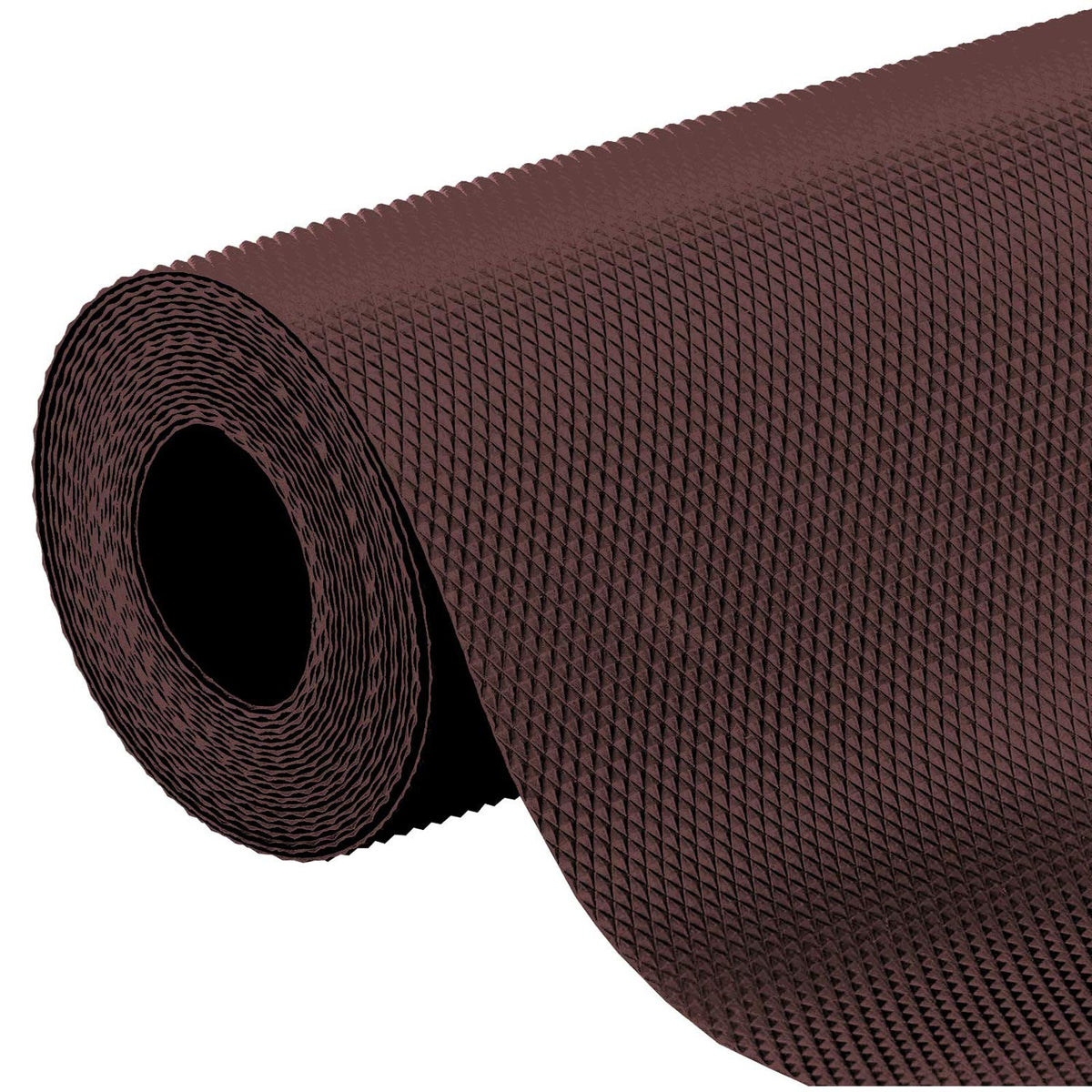 Kuber Industries Multipurpose Textured Super Strong Anti-Slip Mat Liner,Size 45X300 Cm (3 Meter Roll, Brown) - CTKTC40232
