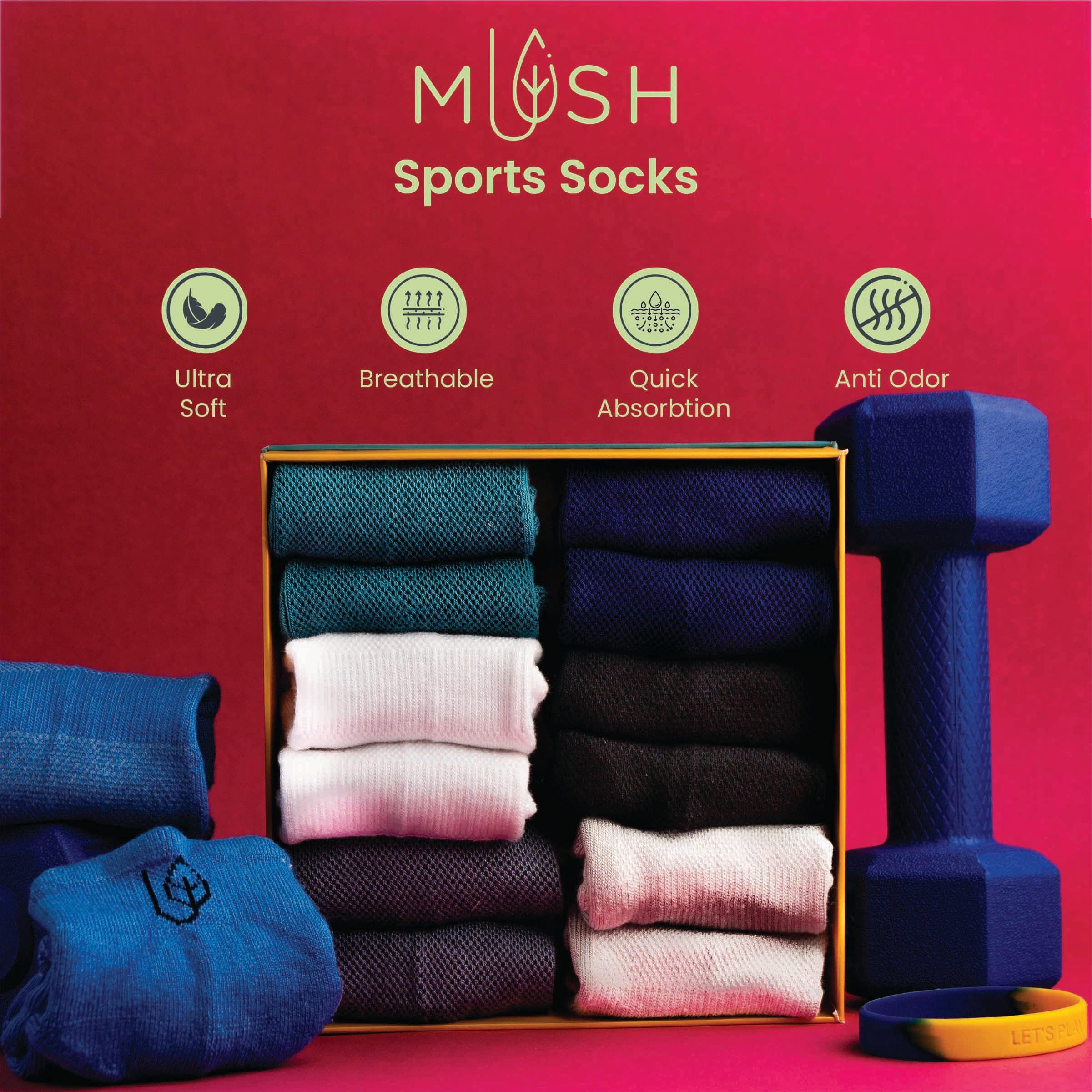 Mush Men's Ankle Length Rayon Socks (Pack Of 3) (AnkSocks123_Charcoal Green)