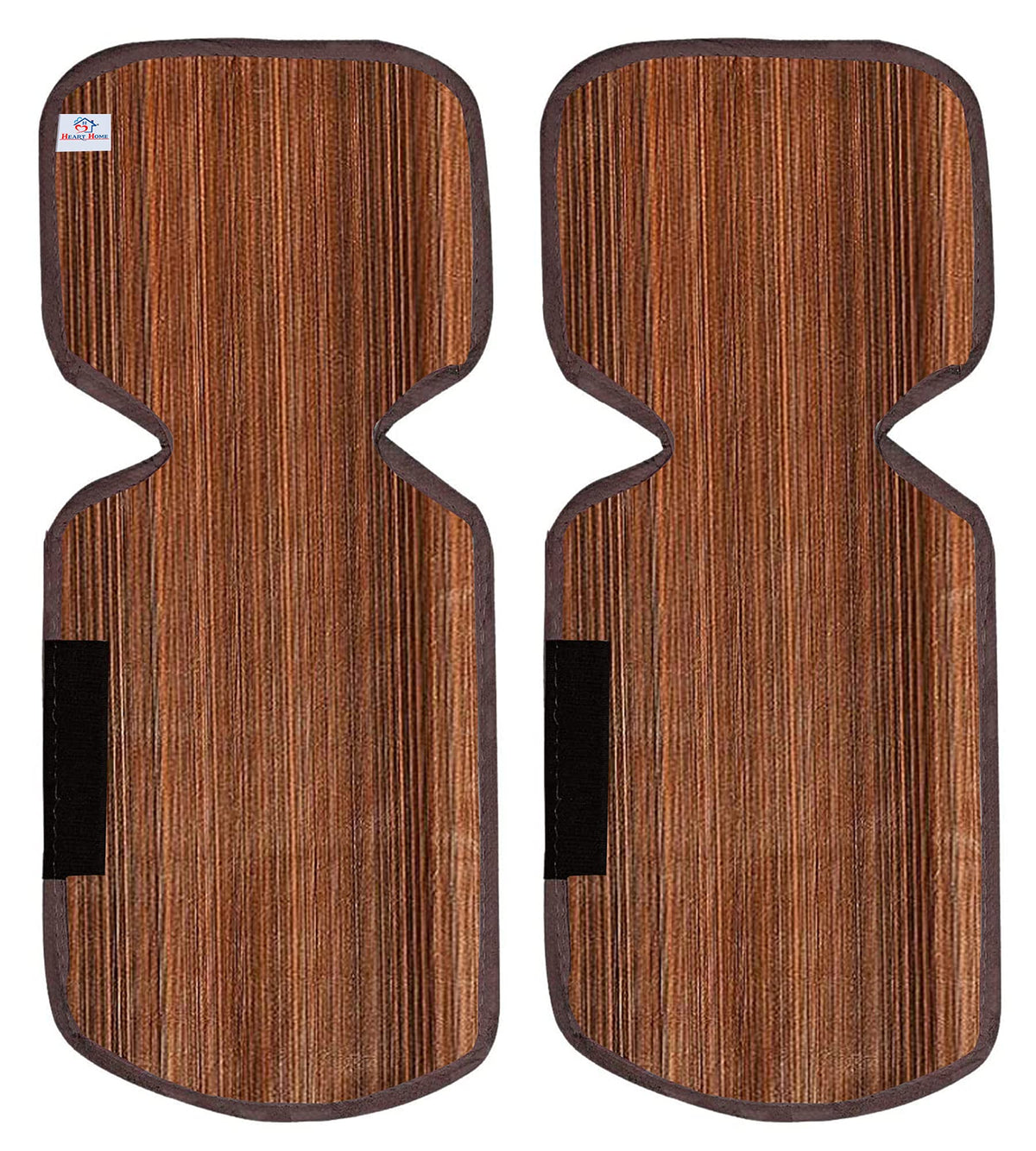 Heart Home Refrigerator Door Handle Covers- Keeps Kitchen Appliance Clean from Smudges, Fingertips, Drips, Food Stains, Perfect for Dishwashers- Lining, Brown, Standard, Set of 2 (HS_37_HEARTH020148)