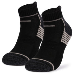 Mush Bamboo Performance Socks for Sports & Casual Wear-Ultra Soft, Anti Odor, Breathable Mesh Design Ankle Length (Dark Grey, Black, White,6) UK Size 7-11