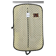 Kuber Industries Foldable Polka Dots Design 2 Piece Non Woven Coat Cover, Cream
