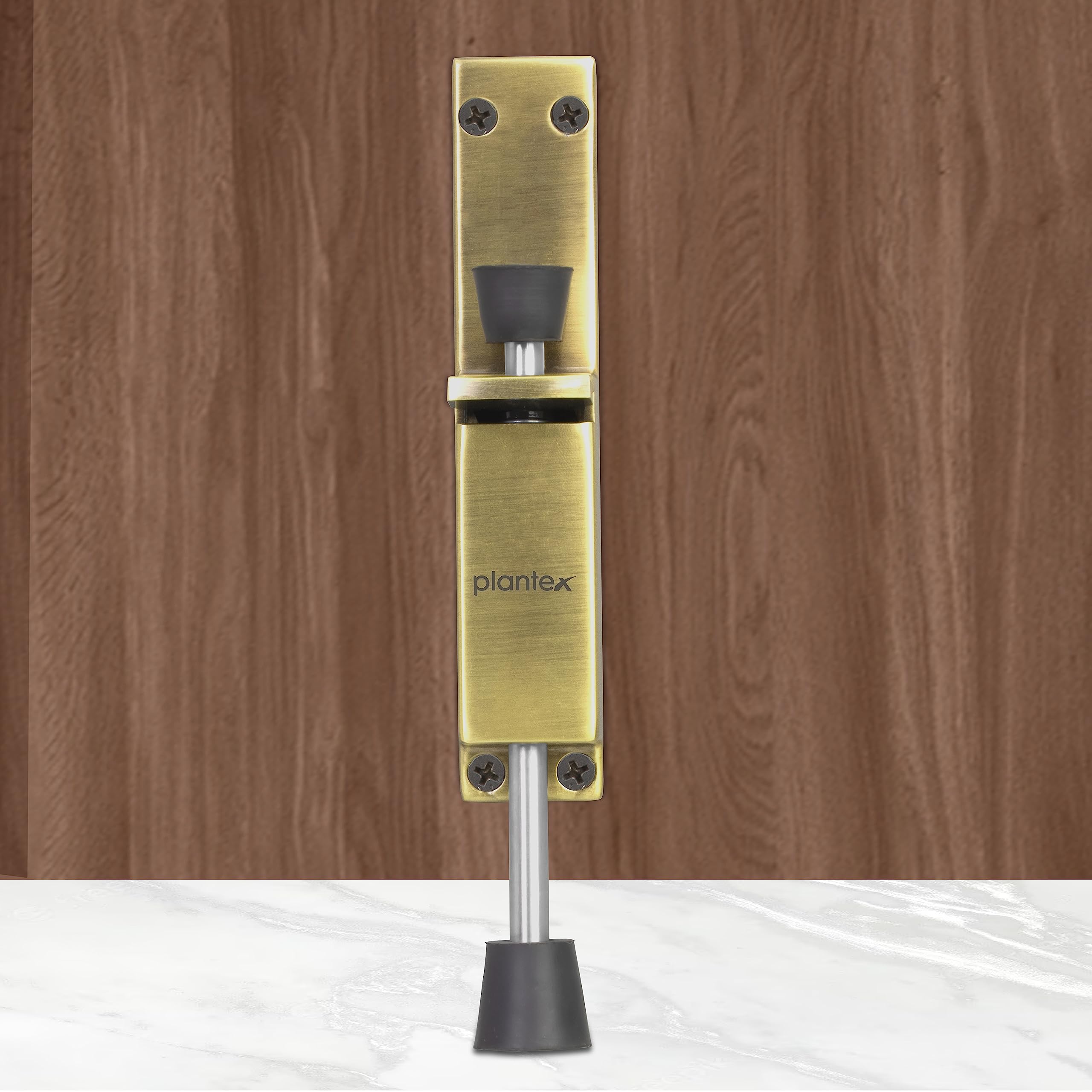 Plantex Kickdown Door Stoper Spring Loaded Telescopic Step On/Off Door ...