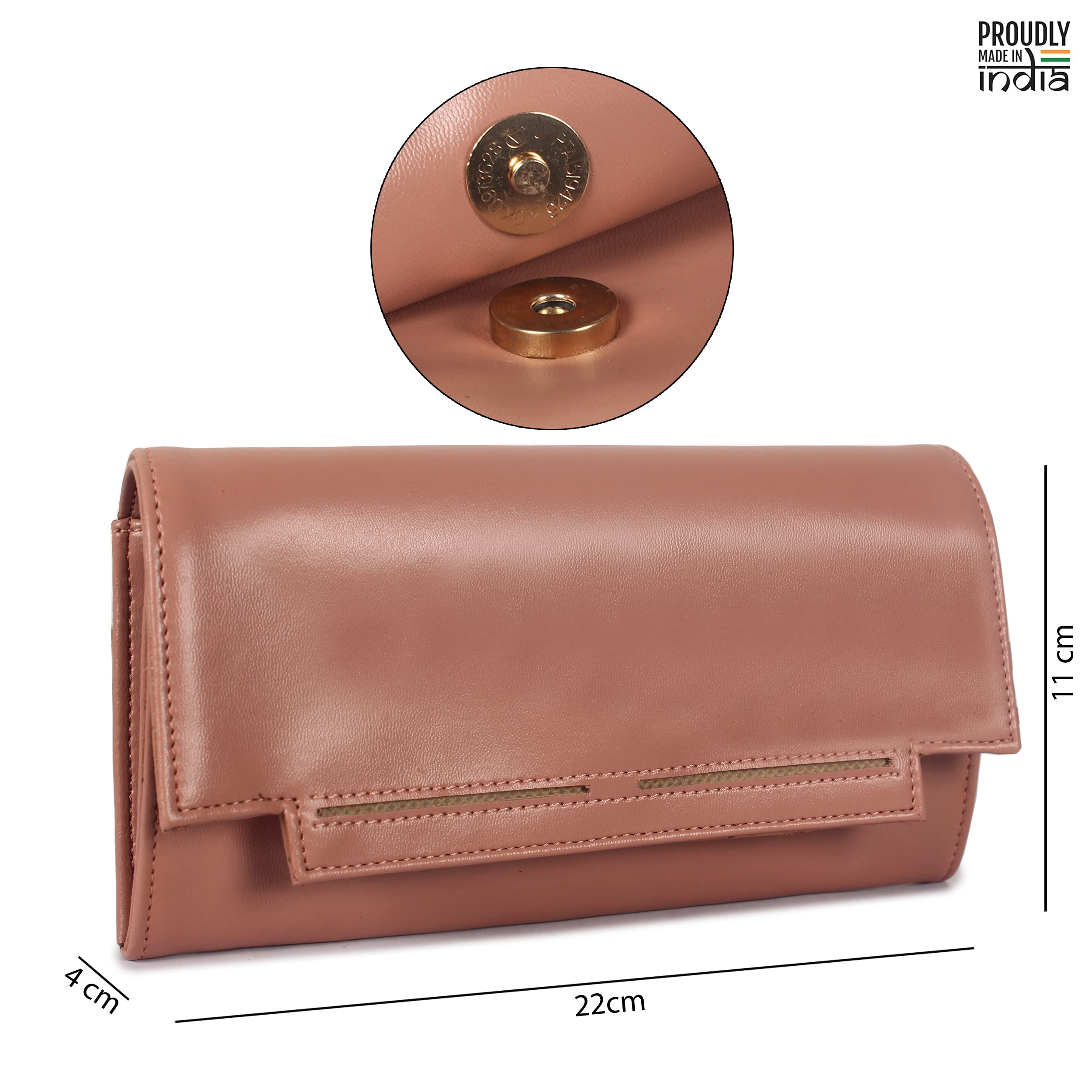 Buy AURASmall Ladies Purse - Stylish RFID Blocking Card Wallet for Women -  Compact Credit Card Holder with 12 Card Slots, Zip Coin Pocket & 2 Internal  Slots for Notes & Receipts -