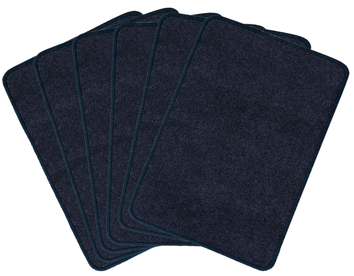 Kuber Industries Microfiber Anti Slip Door Mat (Grey, 22"x14") - CTKTC039888-6 Pieces