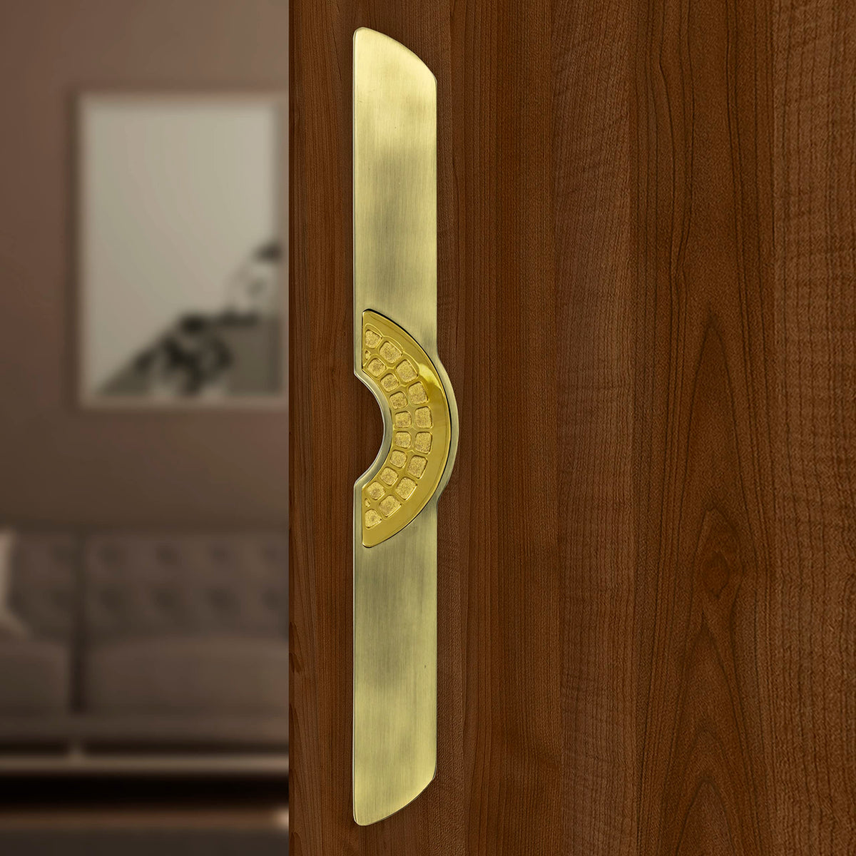Plantex Ultron Door Handle/Door & Home Decor/15 Inch Main Door Handle/Door Pull Push Handle – Pack of 1 (316,Brass Antique and Gold Finish) - 3 Years Warranty