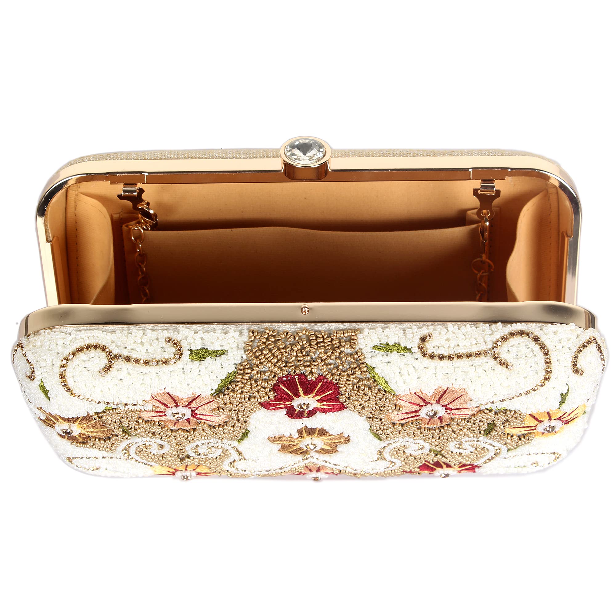 Buy THE CLOWNFISH Womens Wrist Wallet Clutch Purse with embroidered design  at