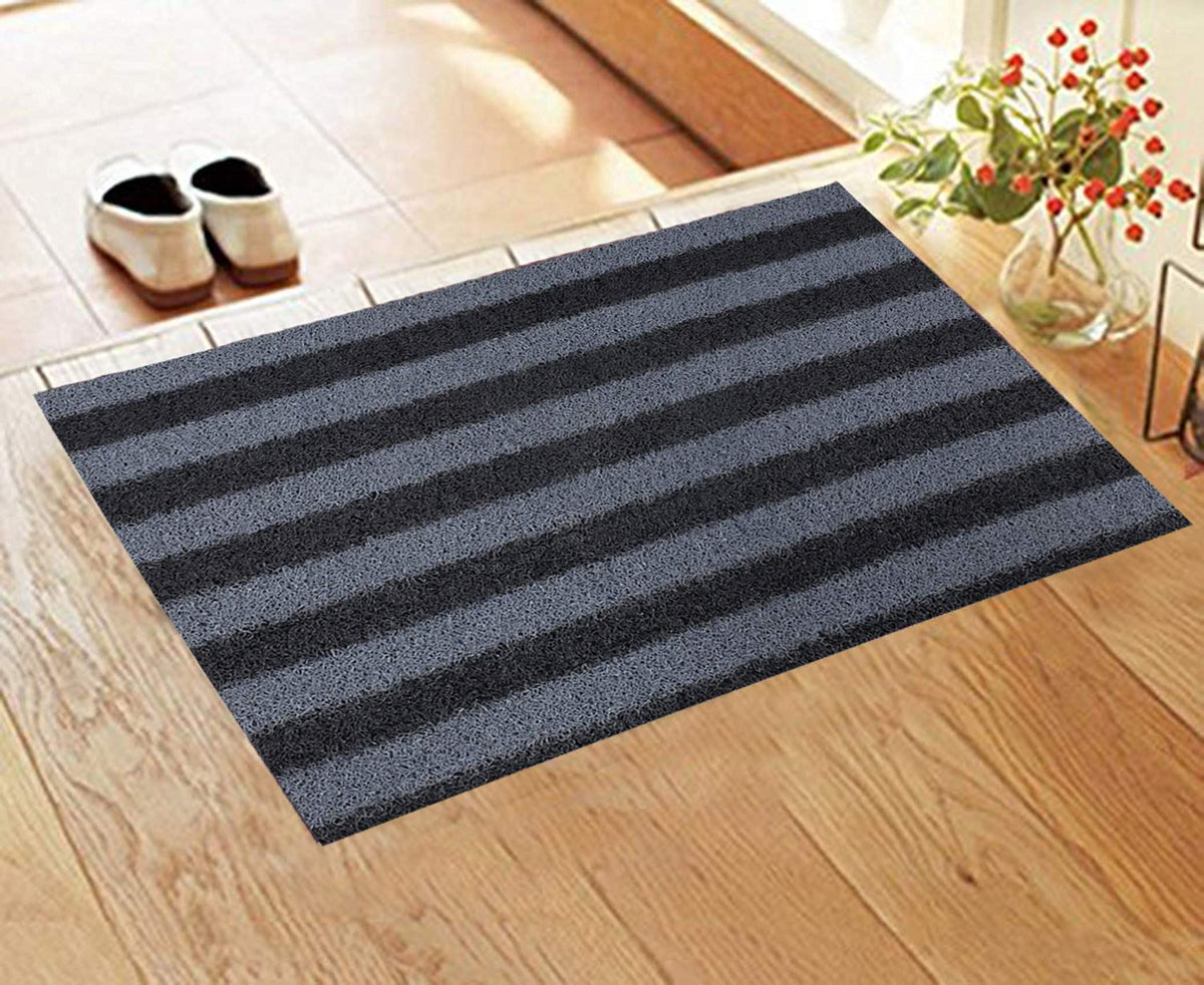 Kuber Industries Rubber 1 Piece Extra Large Size Door Mat 24" x48'' (Brown and Grey), CTKTC013591