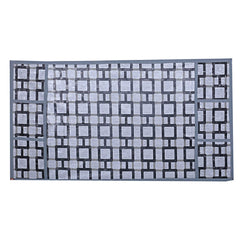 Kuber Industries Checkered Design PVC Fridge/Refrigerator Top Cover (Grey) CTKTC33849