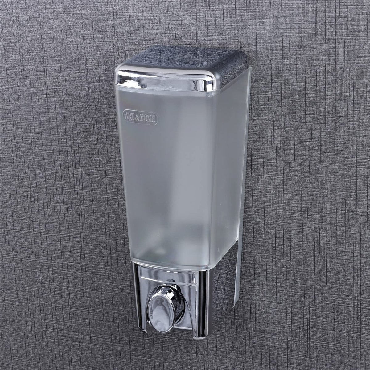 Plantex ABS Plastic Refillable Soap Handwash Dispenser for Shampoo & Body Lotion - Ideal for Hospitals, Hotels, Restaurants, Offices, Bathroom & Toilet (Chrome)