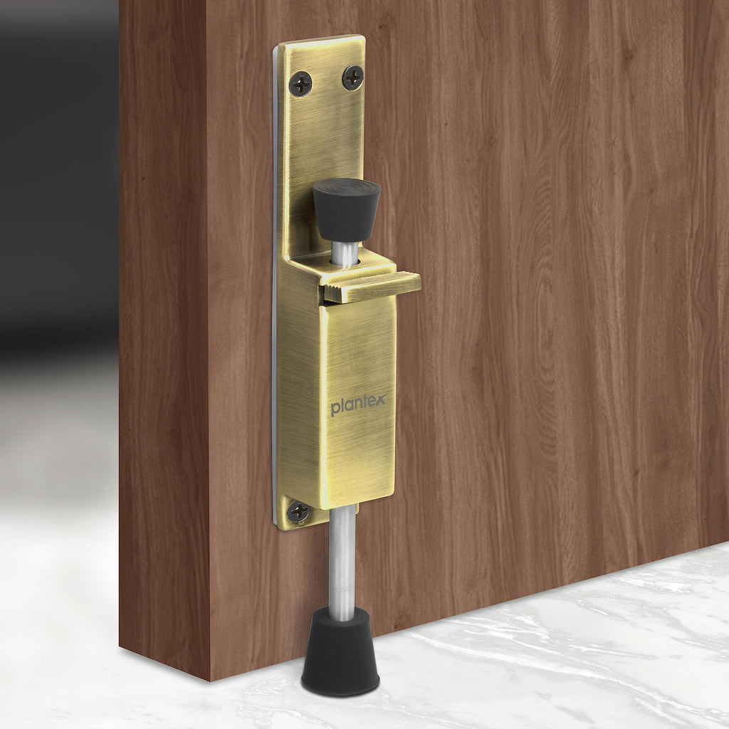 Plantex Kickdown Door Stoper Spring Loaded Telescopic Step On/Off Door ...