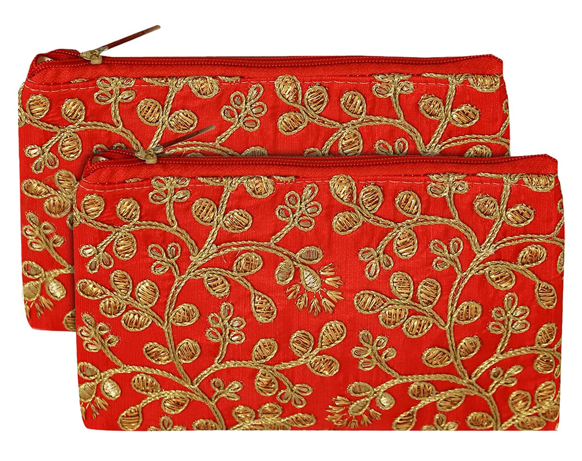 Kuber Industries Embroidery Women Hand Purse Wallet