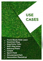 Kuber Industries High Density 45 mm Artificial Grass Carpet Mat for Balcony, Lawn, Door (Green, 6.5 X 2 Feet, CTKTC33107)
