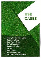 Kuber Industries Artificial Grass Mat for Balcony (Size- 1.5 X 2 Feet)-CTKTC033039 (Green)