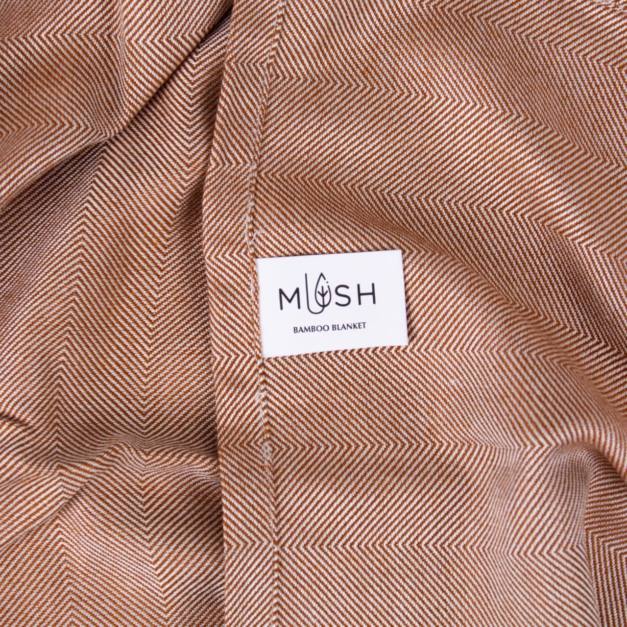 Mush Ultra-Soft, Light Weight & Thermoregulating, All Season 100% Bamboo Blanket & Dohar (Brown, Large - 5 x 7.5 ft)