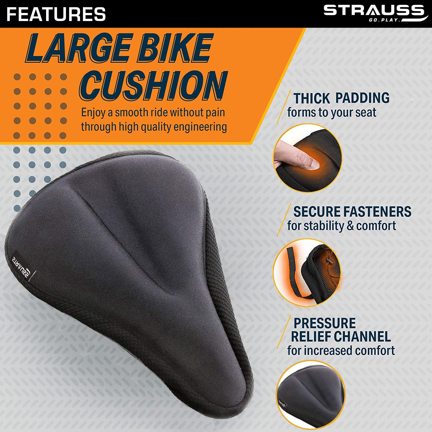 Gel seat cover online for cycle