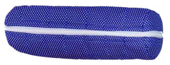 Kuber Industries Dots Print Watch Case,Bangle Box/Wrist Watch Holder/Watch Organizer/Bracelet Pouch Zip Top Watch Case With One Roll (Navy Blue)