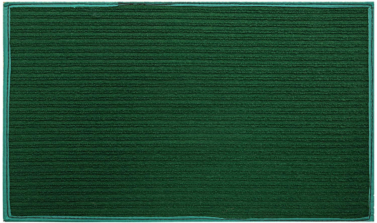 Kuber Industries Microfiber Anti Slip Door Mat 14"x21"(Green) -CTKTC29244