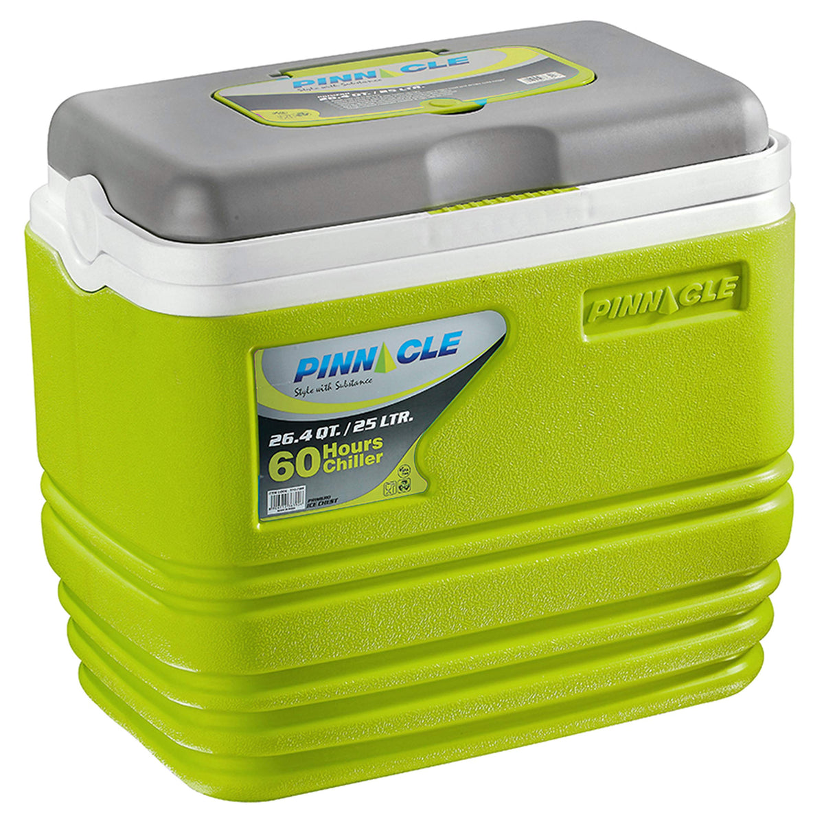 Pinnacle Primero Ice Cooler Box | Travel Party Bar for Ice Cubes | Cold Drinks | Medical Purpose | Keeps Cold Upto 72 Hours (25 Litre) (Green)