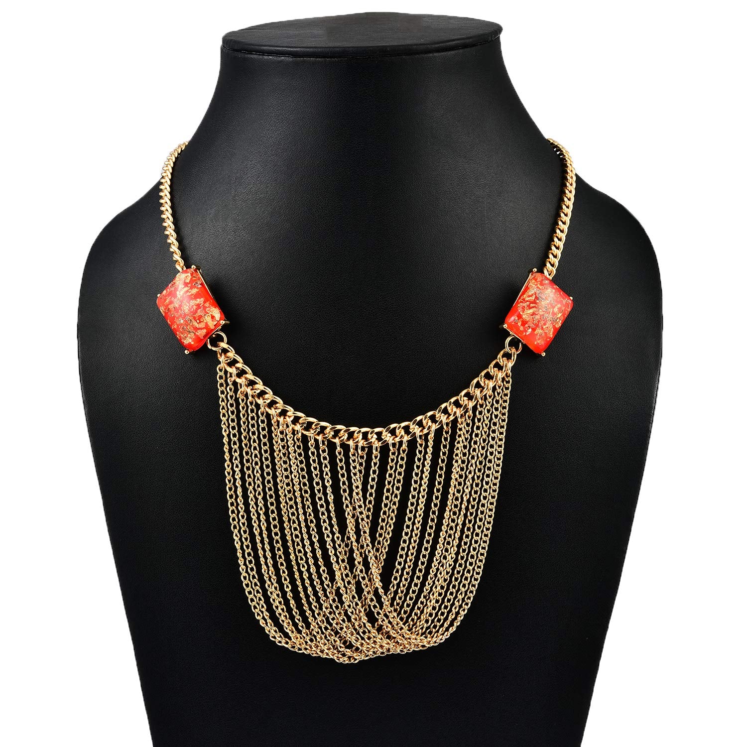 Yellow Chimes Gold-Plated Alloy Necklace for Women and Girls