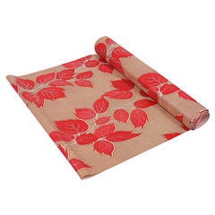 Kuber Industries PVC Wardrobe Kitchen Drawer Shelf Mat 10 Mtr Roll (Red) -CTKTC028888