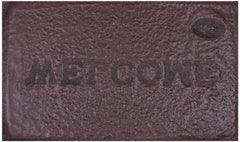 Kuber Industries PVC Anti Skid 2 Pieces Welcome Door Mat (Brown & Maroon) -CTLTC11185