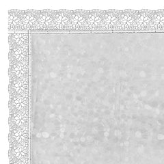 Kuber Industries Dining Table Cover 6 Seater|Table Cloth|Table Cover for Home, Restaurant|(Silver)