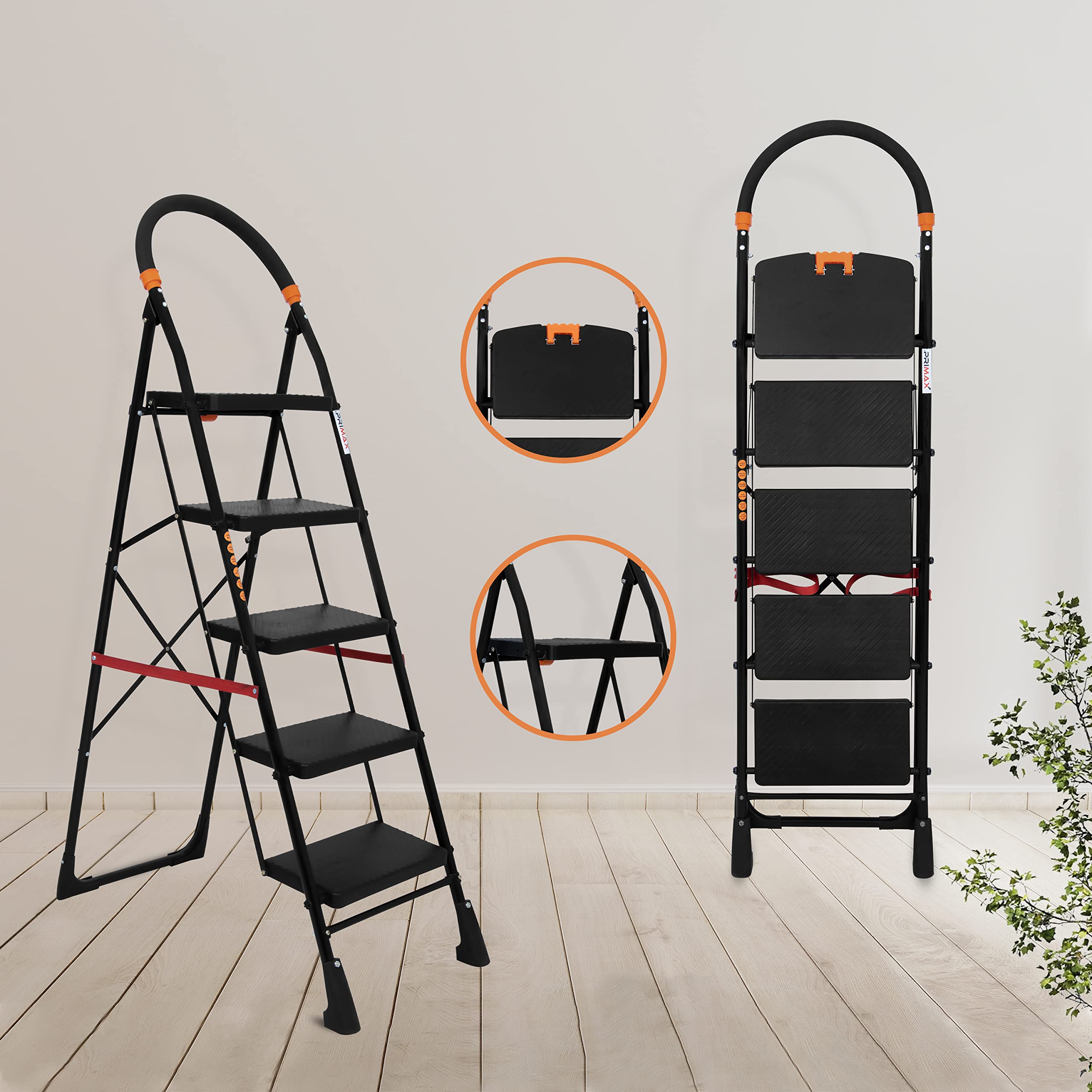 5 step store foldable ladder