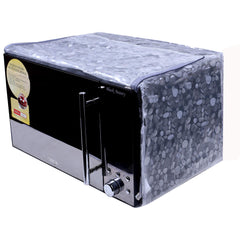 Kuber Industries 3D Stone Design PVC Transparent Microwave Oven Full Closure Cover for 30 Litre (Transparent) - CTKTC040352