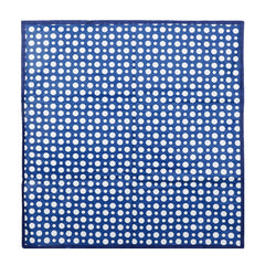 Kuber Industries Polyvinyl Chloride Reversible Food Mat/Mattress Protector|Dot Print & Waterproof PVC Material|Size 90 X 90 Cm (Blue)