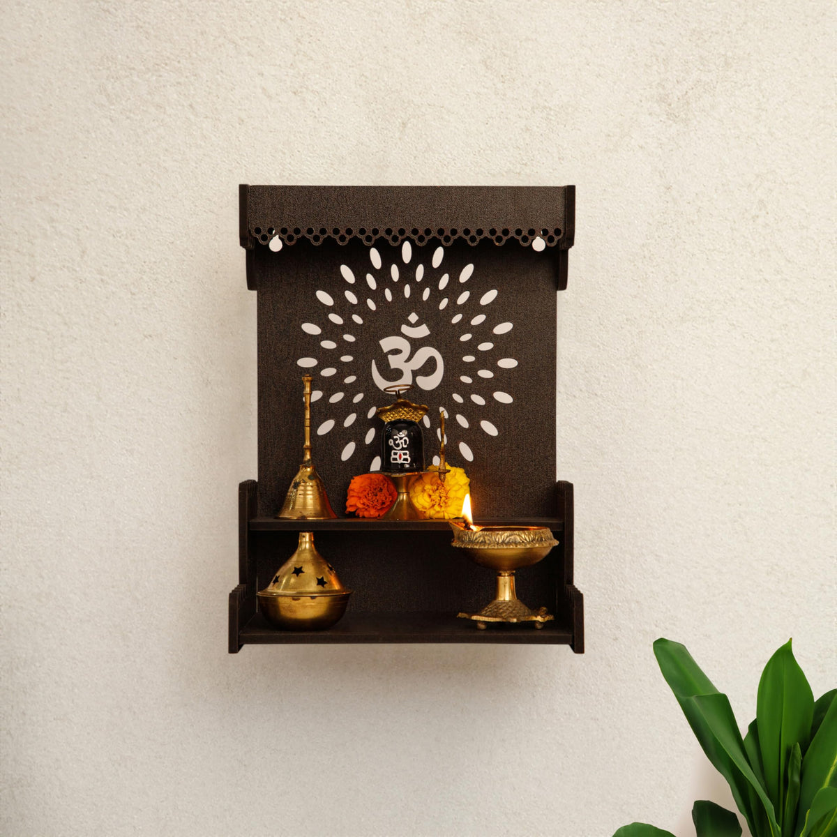 Homestic Pooja Mandir | Pooja Stand for Home | Temple for Home and Office | Wall Mounted Home Temple | Pooja Mandir Stand for Home | Rajasthani Temple | Weinge