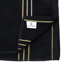 Kuber Industries Cotton 4 Pieces Bath Towel Super Soft, Fluffy, and Absorbent, Perfect for Daily Use 100% Cotton Towels, 400 GSM (Black)-KUBMART16041