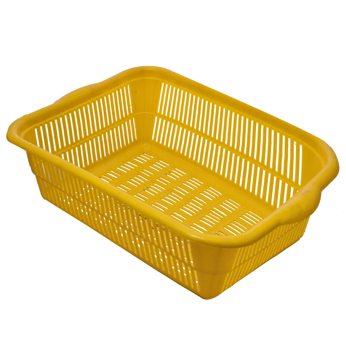 Heart Home Plastic Kitchen Small Size Dish Rack Drainer Vegetables and Fruits Washing Basket Dish Rack Multipurpose Organizers (Yellow)- HEART3616