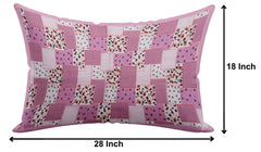 Kuber Industries Check Design Premium Cotton Pillow Covers, 18 x 28 inch, Set of 4 (Pink)