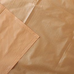 Kuber Industries Self Design PVC Cotton Double Mattress Protector, Light Brown