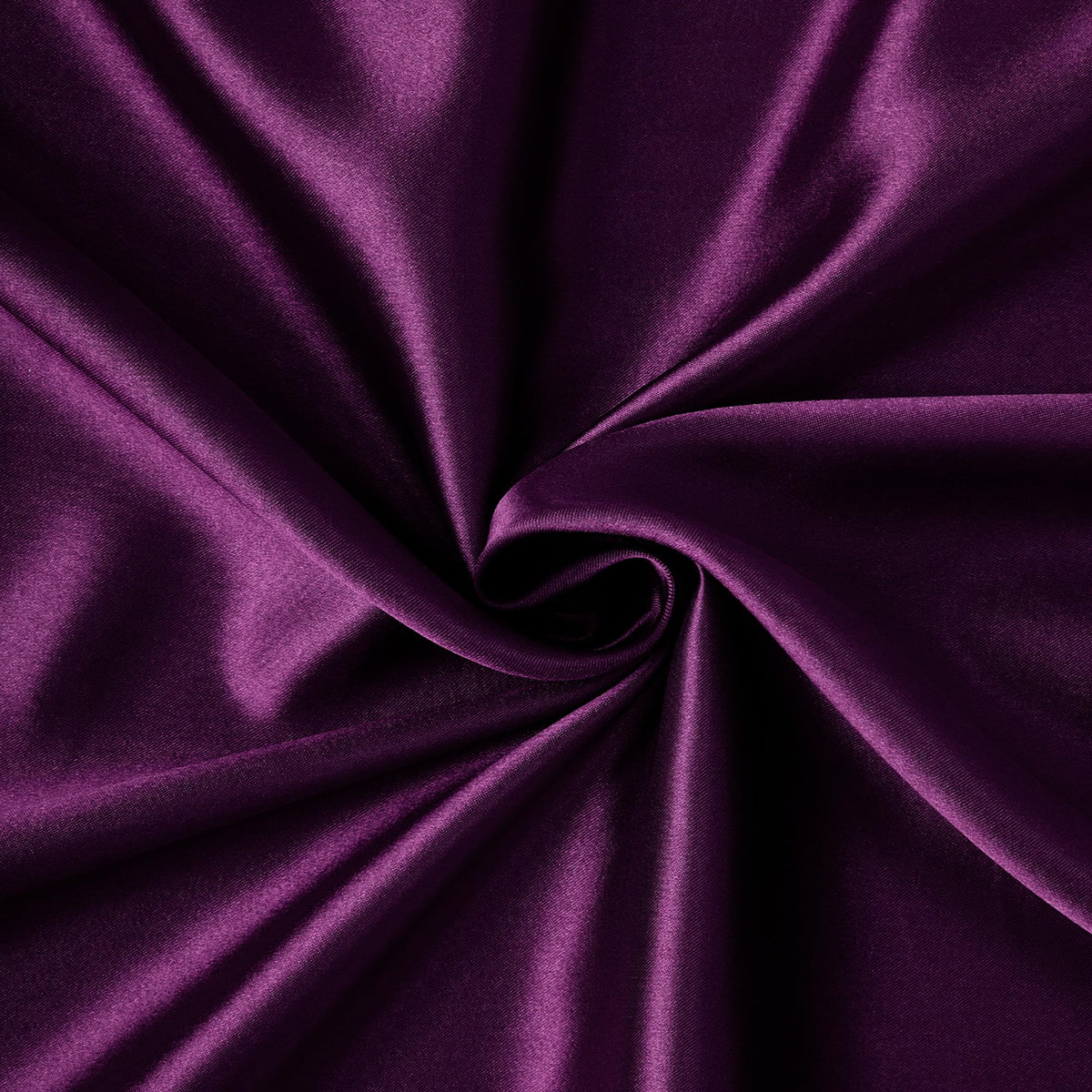 Encasa Wine Silky Satin Fabric Plain Material 110 cm Width, Slik & Shiny Fabrics (1 Meter)