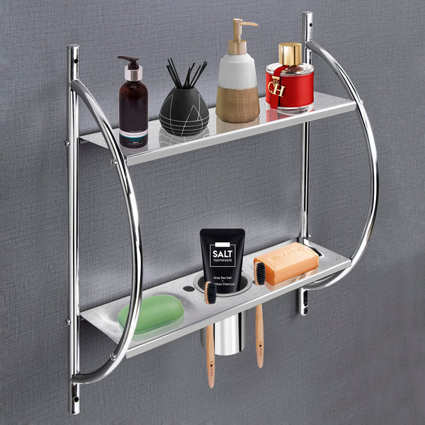  Plantex GI Metal Wall Mounted Bathroom Corner/Shelf/Rack/Storage  Organizer - Bathroom Accessories (Powder Coated Finish) - Pack of 2 : Home  & Kitchen
