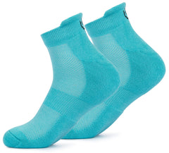 Mush Bamboo Ultra Soft, Anti Odor, Breathable, Anti Blister Ankle Socks for Men & Women for Running, Sports & Gym (Pack of 3) (Aqua Blue,Dark Grey,Charcoal Green)
