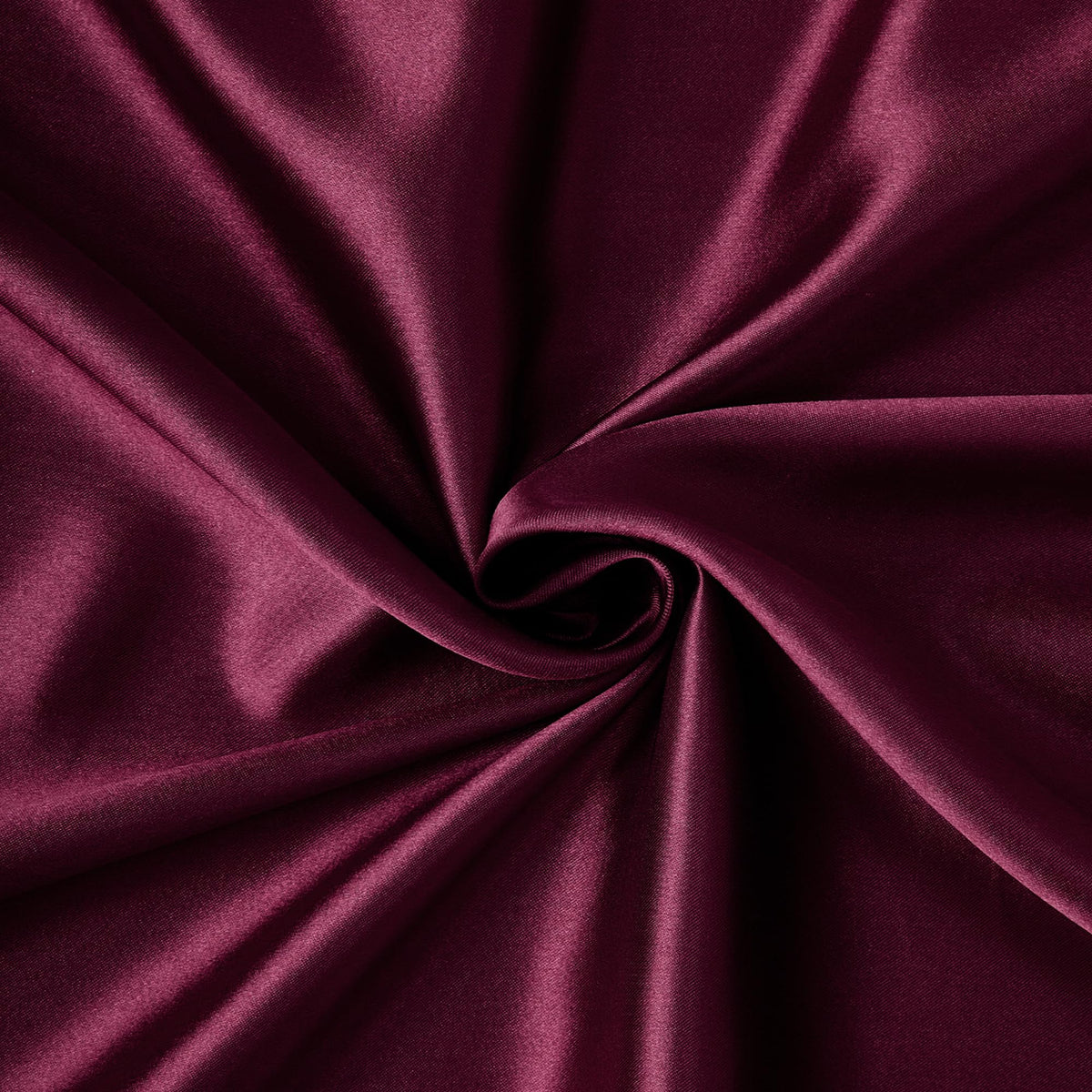 Encasa Maroon Silky Satin Fabric Plain Material 110 cm Width, Slik & Shiny Fabrics (1 Meter)