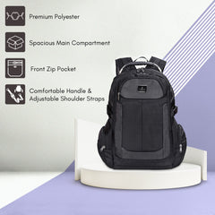 THE CLOWNFISH Water Resistant Multifunction Computer Laptop Backpack fits 15.6 inch laptops