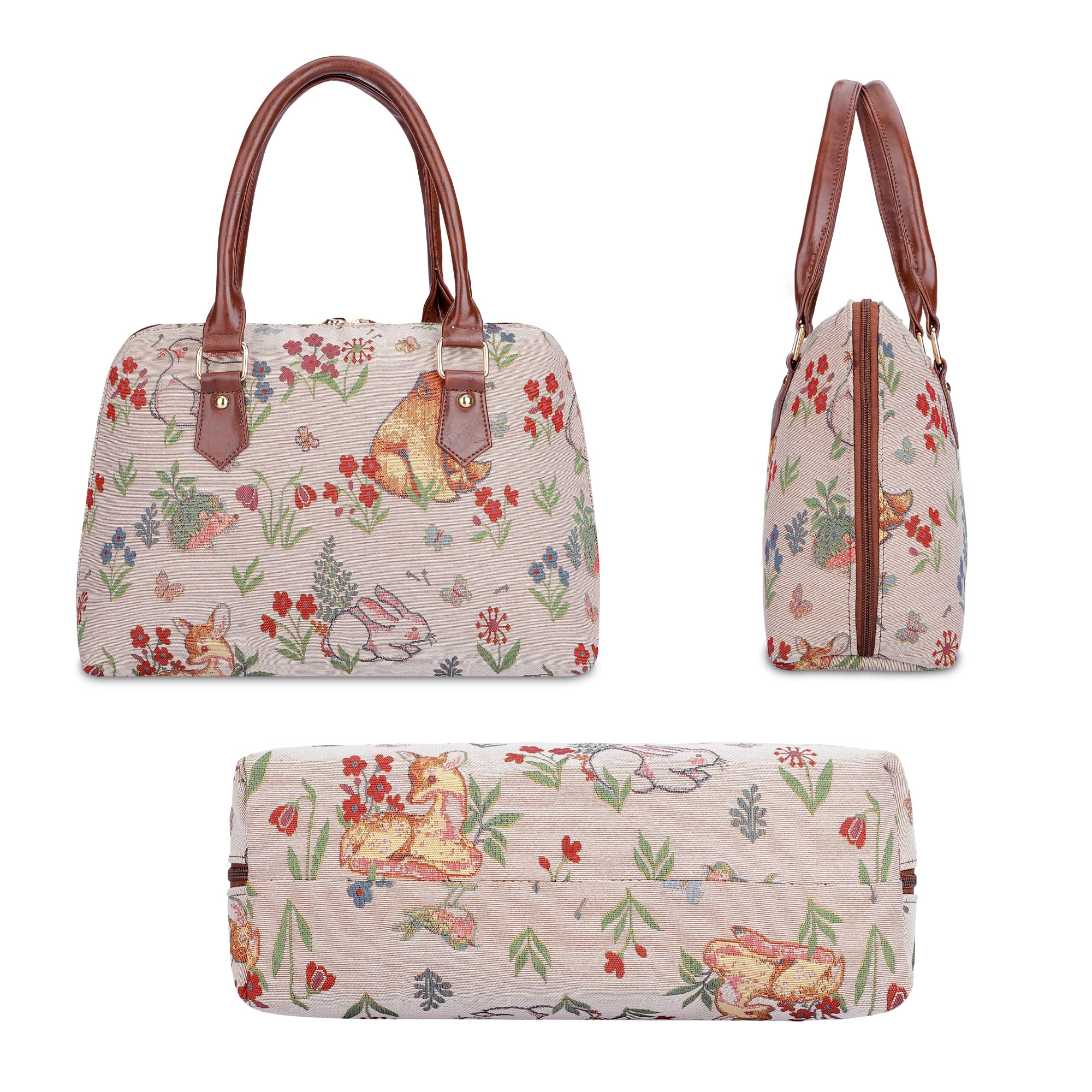 Buy CIGATI Floral Print Designer Ladies Purse Sling Bag Handbag with Men's  Wallet Combo For Women Purse (White) at Amazon.in