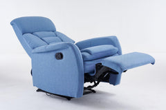 USHA SHRIRAM Fabric Recliner Sofa | Manual Recliner | Extra Comfortable | Recliner Sofa 1 Seater | Recliner Chair | Single Seater Sofa Chair | Rocking Recliner Chair | Relaxing Sofa Chair | Blue