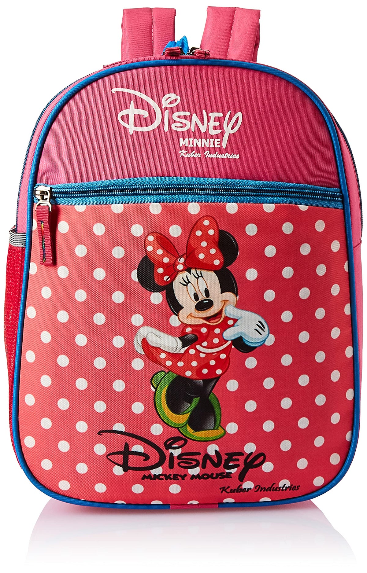 Kuber Industries Disney Minnie Print 14 inch Waterproof Polyster School Bag/Backpack for Kids, Pink-KUBMART1945