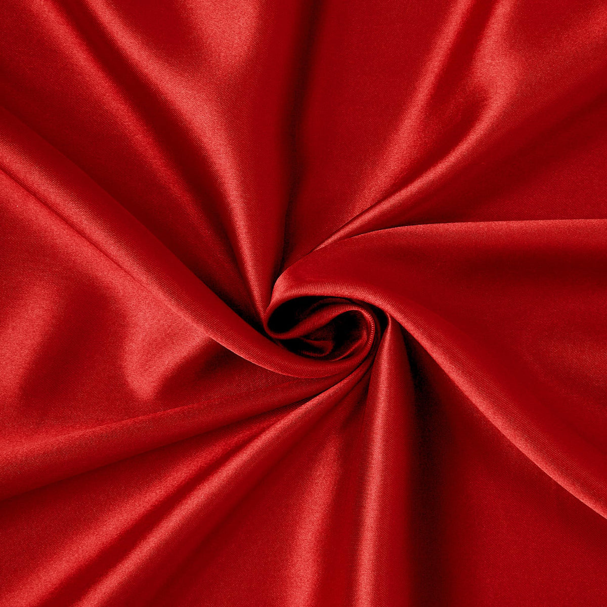 Encasa Red Silky Satin Fabric Material by Meter | 110 Cm Width, Slik & Shiny Fabrics | Fabric for Scrunchies, Dress, Pillowcases, Pajamas, Evening Dress, DIY | (1 Meter)