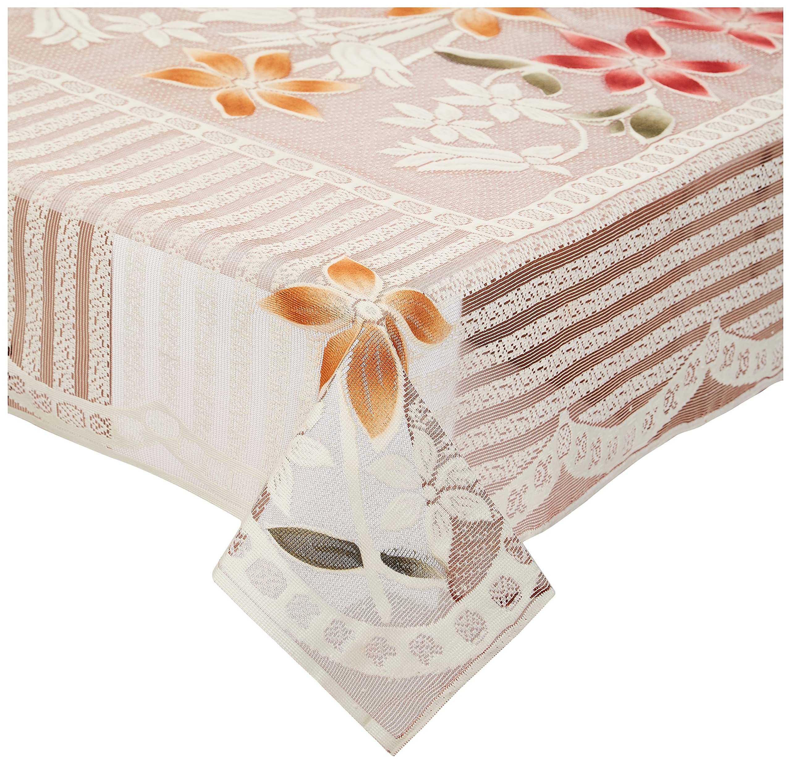 Kuber Industries Cotton Centre Table Cover Set (Brown)