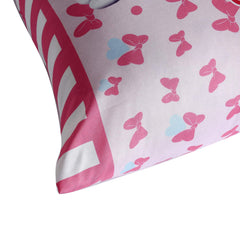 Kuber Industries Disney Printed Toddler Kids Pillow Silky Soft Microfiber Polyester, Perfect for Travel,Toddler Cot,12"x18" (Pink)-KUBMART15822