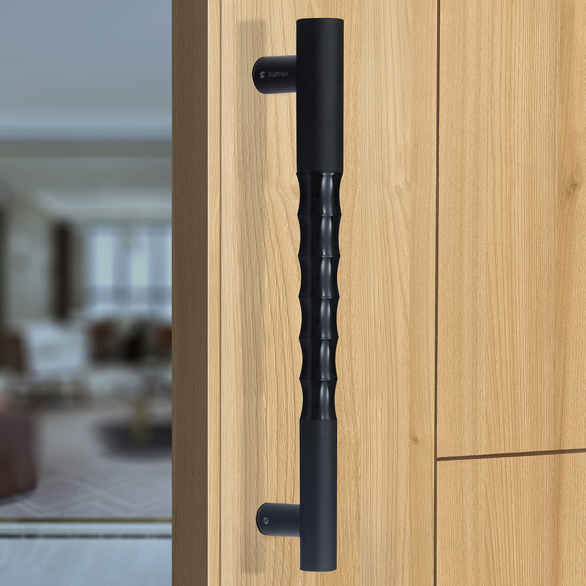 Plantex Heavy Duty Door Handle/Door & Home Decor/14-inches Main Door Handle/Door Pull Push Handle - Pack of 1 (217-Black Finish)