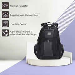 THE CLOWNFISH Travel Backpack for Men Travel Water Resistant 34 L Office Bag College Bag Business Bag with YKK Zippers for 15.6 inch Laptop Backpacks for Men Bags Stylish Latest, Bags for Mens